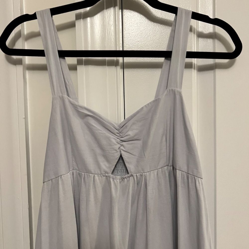 ZARA pale blue cut out maxi dress, size Medium - Picture 5 of 7